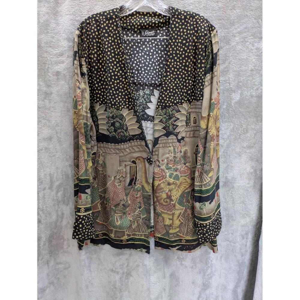 Vintage Signet Sportswear Blazer Womens Patterned Long‎ Sleeve